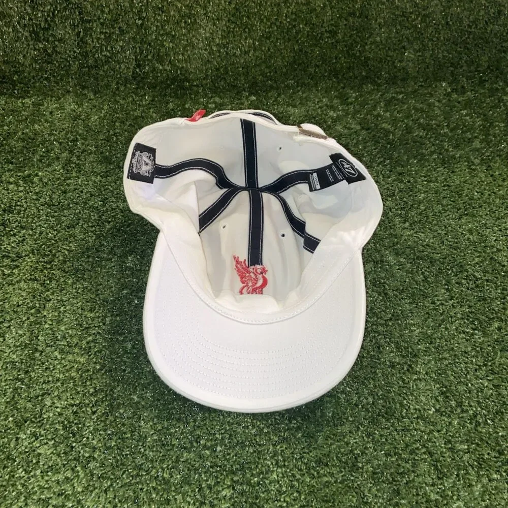 Liverpool FC Cap LFC White Baseball Hat EPL Premier League England YNWA Fans